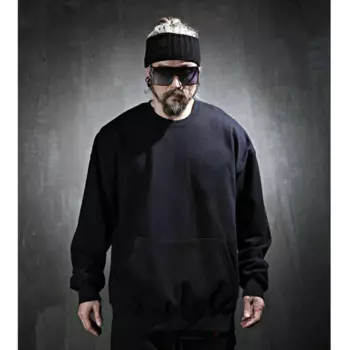 Мужской пуловер, повседневный свободный свитер, Популярная корейская мода, новинка, большой простой спортивный свободный свитер с карманом кенгуру