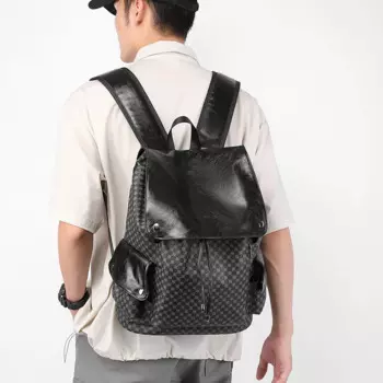 Мужской рюкзак из искусственной кожи с принтом большой емкости, школьная сумка, рюкзак mochila, мужской рюкзак mochilas de hombre sac a dos