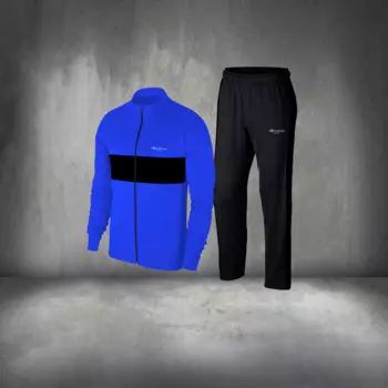 Мужской Синий тканевый костюм из двух предметов