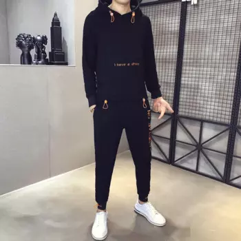 Мужской спортивный костюм с капюшоном, новинка 2020, мужской повседневный спортивный костюм, мужские осенние брюки, мужской спортивный костюм с длинным рукавом и брюки, мужская одежда