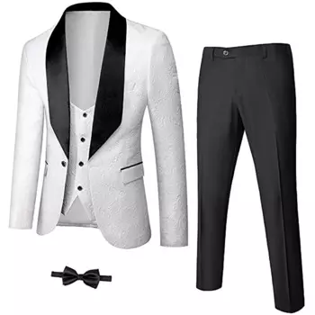 Мужской свадебный костюм с шалью и лацканами, однотонный облегающий костюм из 3-х предметов на одной пуговице, жилет, брюки, деловые костюмы для работы