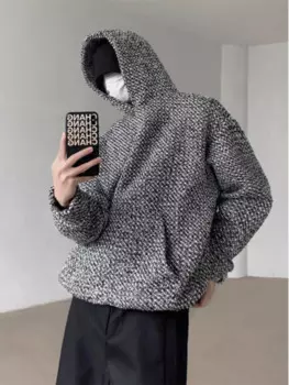 Мужской свитер с капюшоном, красивая Толстовка Руан высокого качества, американская уличная куртка на весну и осень