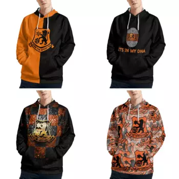 Мужской свитшот с капюшоном, с карманами