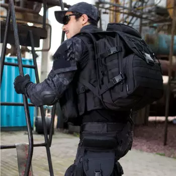 Мужской тактический рюкзак, штурмовая сумка вместимостью 40 л, уличная сумка для треккинга, кемпинга, охоты, альпинизма