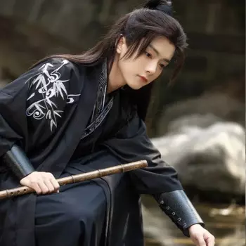 Мужской традиционный вышитый карнавальный костюм Hanfu большого размера 3XL