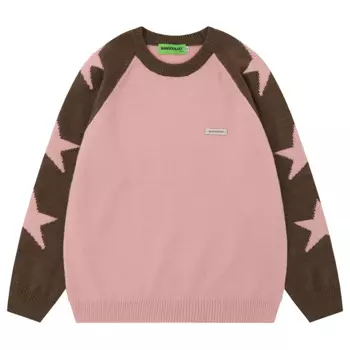 Мужской трикотажный джемпер в стиле хип-хоп