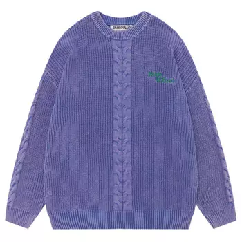 Мужской трикотажный джемпер в стиле хип-хоп