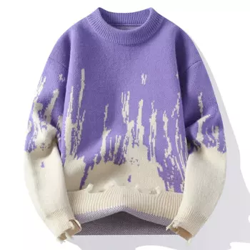 Мужской трикотажный свитер Pull Homme, сезон осень-зима 2024, мужской кашемировый пуловер в стиле Харадзюку, модный толстый теплый Повседневный свитер в Корейском стиле