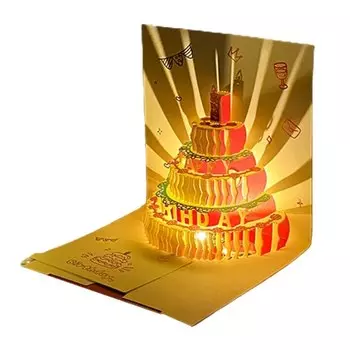 Музыкальная 3D открытка на день рождения