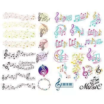 Музыкальные ноты стикеры Seasonstorm
