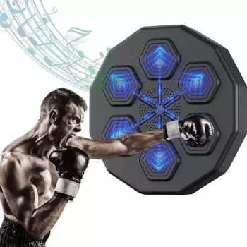 Музыкальный боксерский станок, умный электронный боксерский коврик с Bluetooth и перчатками, для взрослых и детей