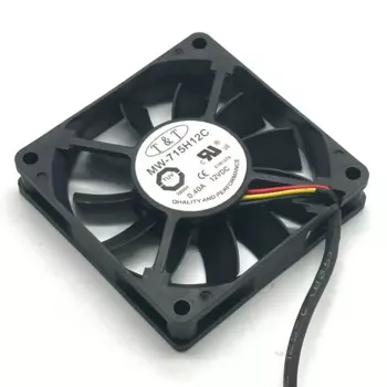 MW-715H12C DC 12V 0.40A 3-проводной 70x70x15 мм вентилятор охлаждения сервера