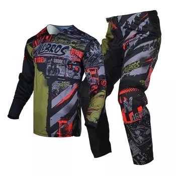 MX Combo Enduro Джерси Брюки Комплект снаряжения для мотокросса BMX Dirt Bike Outfit Moto Cross Suit Willbros Off-road Men ATV UTV MTB DH Kits