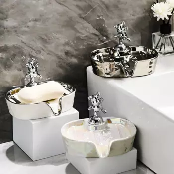 Мыльница Бытовая мыльница с сливной водой держатель для мыла легкая Роскошная креативная полка для хранения аксессуары для ванной комнаты
