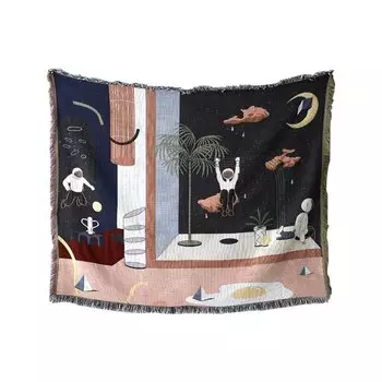 mylb плед хлопковый 90x90/90x150/130x160/160x220/180x230 см