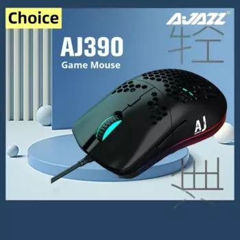 Мышь AJAZZ AJ390 игровая Проводная Ультралегкая, RGB, 16000 DPI