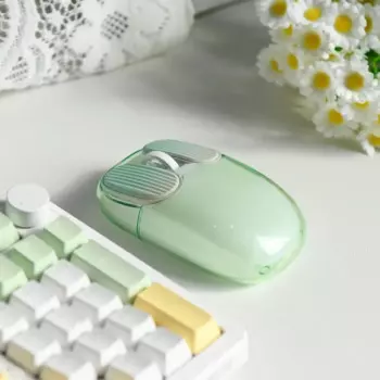 Мышь Ajazz i069 прозрачная Беспроводная Бесшумная офисная, 2,4 ГГц