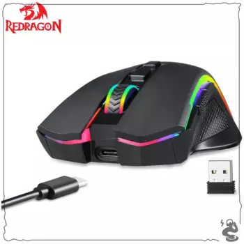 Мышь игровая Redragon M602KS Беспроводная с RGB-подсветкой, 8000 DPI