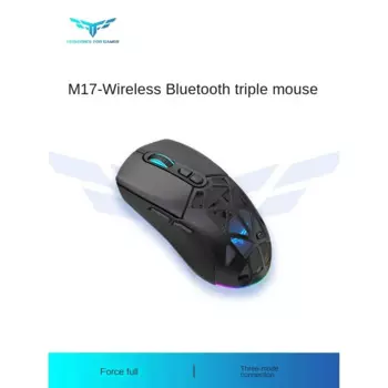 Мышь M17 беспроводная, 2,4 ГГц, Bluetooth, сенсор PAW3325, RGB, 650 мАч