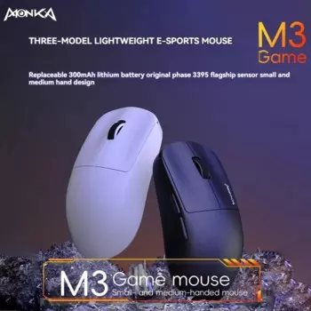 Мышь MONKA M3 игровая проводная, 2,4 ГГц/Bluetooth, легкая