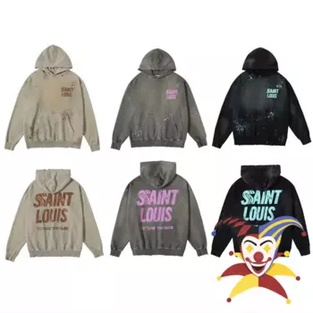 Мытые мужские и женские пуловеры Saint LOUIS splash Ink худи с граффити