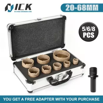 Набор алмазных сверл XMSJ GlassDrill M14 5/6/8 шт