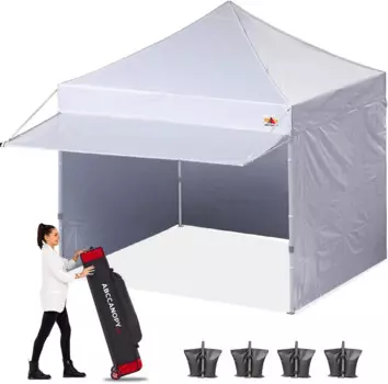 На Заказ 10x10 футов 3x3 м ABCCANOPY Выдвижная палатка с тентом и боковыми стенками 10x10 для фестиваля