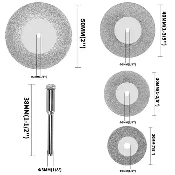 Набор алмазных отрезных дисков NuoDunco 5 шт.