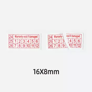 Набор этикеток ZHOUYAN 200 шт., 24/25/26 года, красный/синий/черный, 16x8 мм