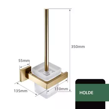Набор аксессуаров для ванной Smesiteli из нержавеющей стали матовый золото