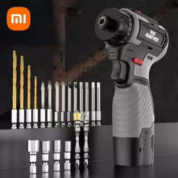 Набор бесщеточных литиевых электрических отверток Xiaomi Nanwei, многофункциональная бытовая электрическая отвертка, дрель, электроинструмент для ремонта