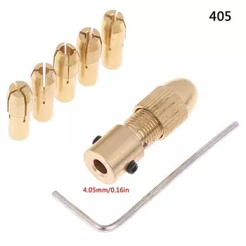 Набор цанговых патронов HUXUAN 7 шт., медные, 0,5-5 мм