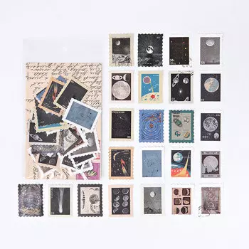 Набор декоративных наклеек Mengtai "Филателический музей", бумага