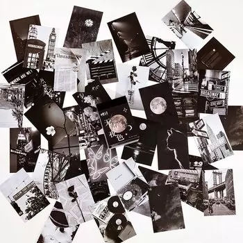 Набор декоративных наклеек Mengtai "Розовое небо", 50 листов