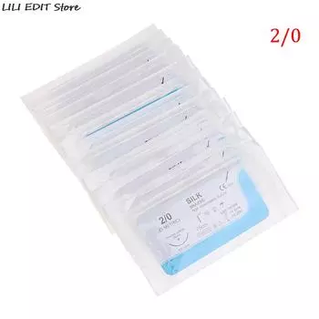 Набор для практики наложения швов SD&HI шелковые иглы 2/0 3/0 4/0