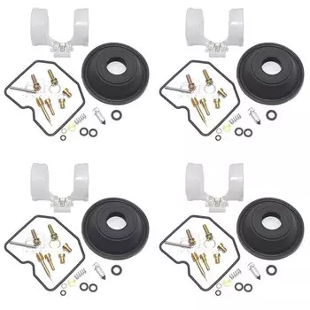 Набор для Ремонта Карбюратора GPZ400R ZX400 GPZ400 GPZ ZX 400 R, плавающий игольчатый поршень, диафрагма, плавающий воздушный винт