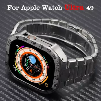 Набор для ремонта, металлический ремешок для часов Apple Watch Band Ultra2 49 мм, ремешок из нержавеющей стали для модификации Iwatch Series 9 8 Sport correas