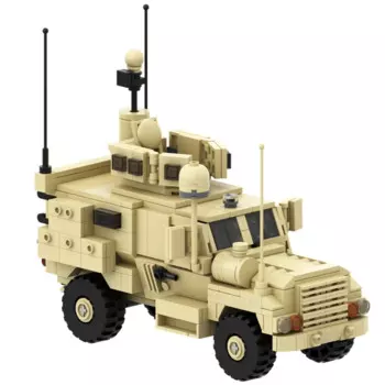 Набор для сборки военной техники LaoZ, модель модели MOC 4x4 MRAP, развивающие игрушки для детей, подарок на день рождения