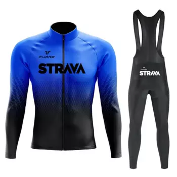 Набор для велоспорта CUDRE STRAVA мужской, Майо, Джерси с длинным рукавом, одежда для велоспорта, дорожный велосипед, аксессуары для горных велосипедов