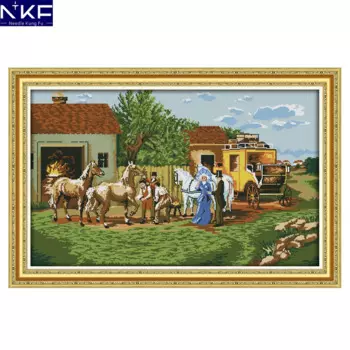 Набор для вышивки крестиком NKF 11CT14CT, Набор для вышивки крестиком, рождественские украшения для дома