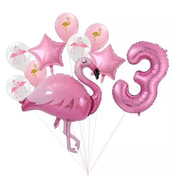 Набор фольгированных шаров "Фламинго" Partigos