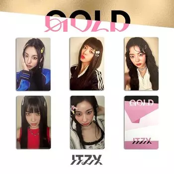 Фотокарты ITZY GOLD Series 5 шт.