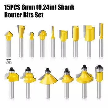 Набор фрез JGZUI 15 шт., твердосплавные