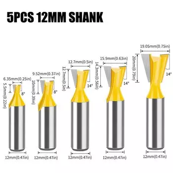 Набор фрез «ласточкин хвост» JGZUI