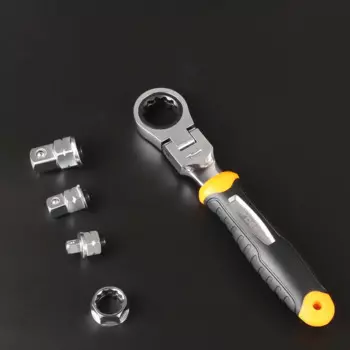 Набор гаечных ключей с трещоткой, регулируемый гаечный ключ с адаптером для гнезда 1/4 "3/8" 1/2 ", преобразователь гнезда привода, 5 шт.