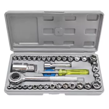 Набор инструментов для гаечных ключей и торцевых головок, 40 шт.