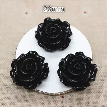 Набор из 10 кабошонов Ywbeads 28 мм, 15 цветов