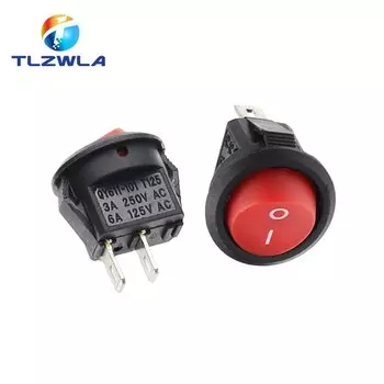 Набор из 10 круглых выключателей KCD1 TLZWLA