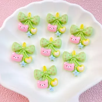 Набор из 10 милых медведей с бантами TSXJY