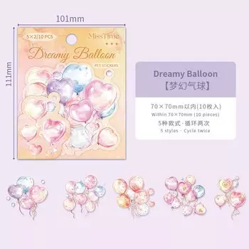 Набор из 10 шт. канцелярских наклеек Amengguo